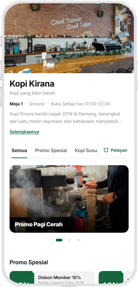 Storefront KITAPOS di ponsel pelanggan